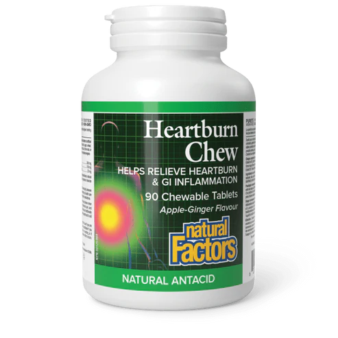 Natural Factors Heartburn 90 Chewable