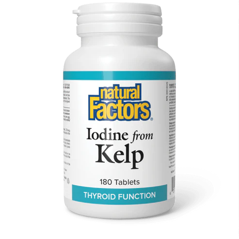 Natural Factors Iodine from Kelp 180 Tablets