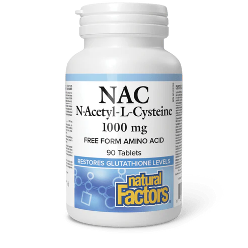 Natural Factors N-Acetyl-L-Cysteine 1000mg 90 Tablets