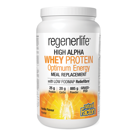 Natural Factors RegenerLife High Alpha Whey Protein Vanilla 885g