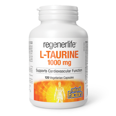 Natural Factors RegenerLife L-Taurine 1000mg 120 Veg Capsules