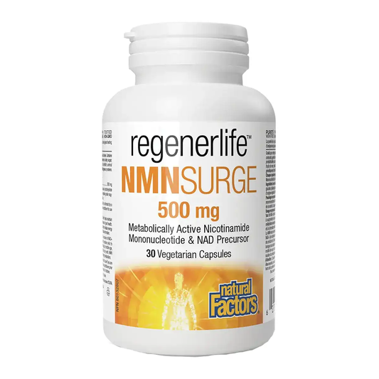 Natural Factors RegenerLife NMNSurge 500mg 30 Veg Capsules