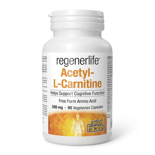 Natural Factors Regenerlife Acetyl-L-Carnitine 90 Veg Capsules