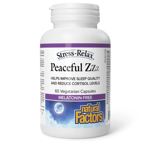 Natural Factors Stress Relax Peaceful Zzz 60 Veg Capsules
