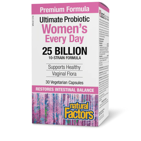 Natural Factors Women’s Every Day Probiotic 25 Billion 30 Veg Capsules