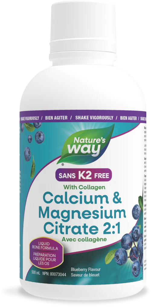Nature's Way Cal Mag No-K2 Liquid Blueberry 500mL
