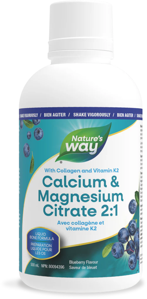 Nature's Way Cal Mag with K2 Liquid Blueberry 500mL