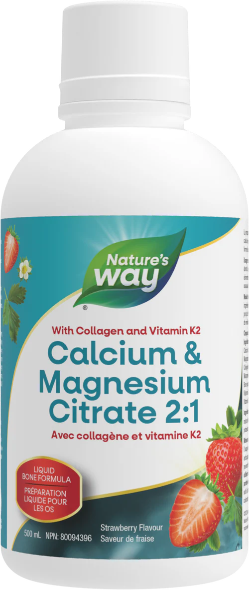 Nature's Way Cal Mag with K2 Liquid Strawberry 500mL