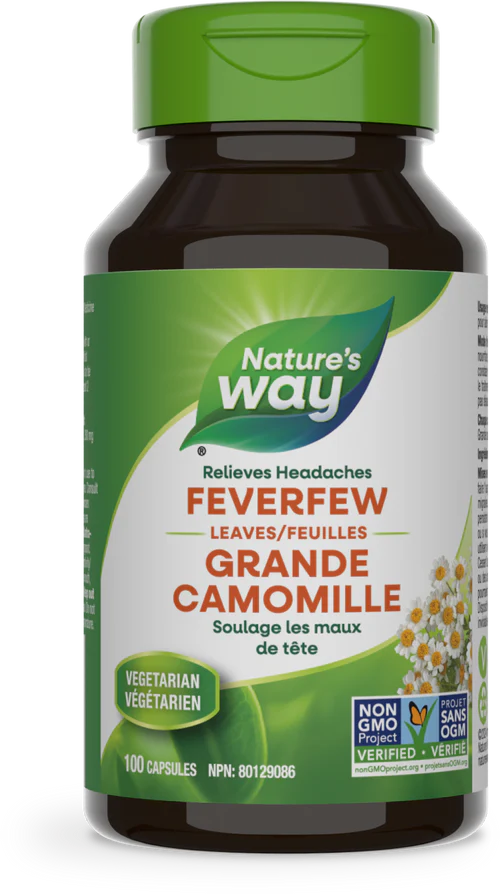 Nature's Way Feverfew Leaves 100 Veg Capsules