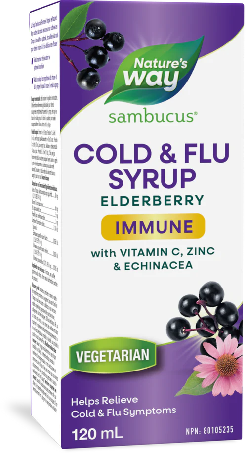 Nature's Way Sambucus Immune Cold & Flu Syrup 120mL