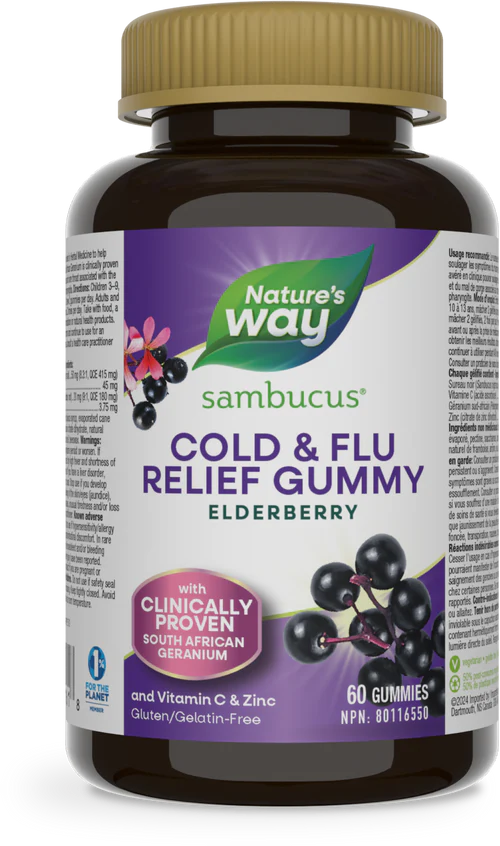Nature's Way Sambucus Relief Adult Gummies 60 Gummies