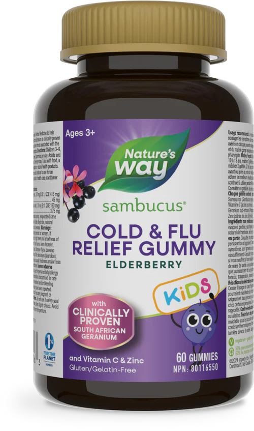 Nature's Way Sambucus Relief Kids Gummies 60 Gummies