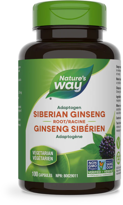 Nature's Way Siberian Ginseng Root 100 Veg Capsules