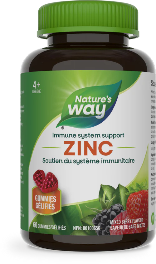 Nature's Way Zinc Gummies Mixed Berry 60 Gummies