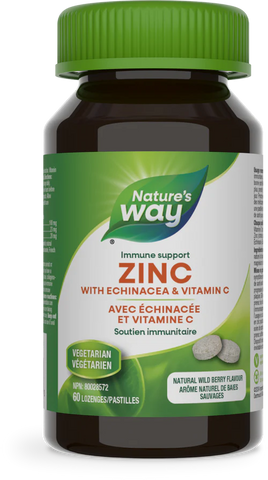 Nature's Way Zinc with Echinacea & Vitamin C 60 Lozenges