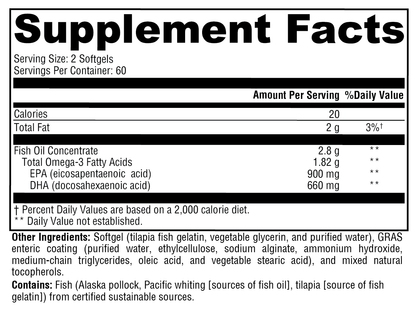 Xymogen OmegaPure 780 EC 120 Softgels