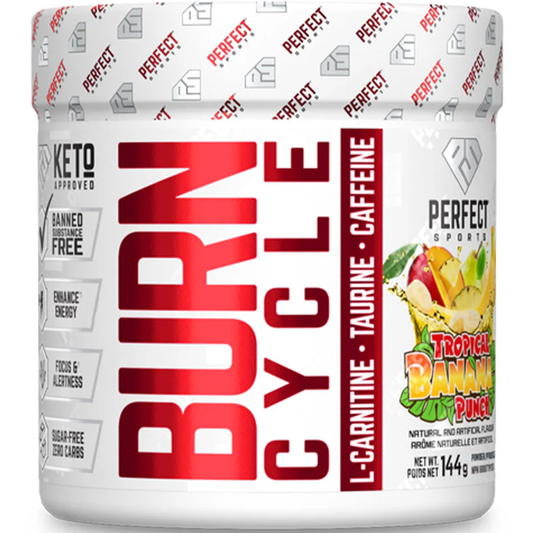 Perfect Sports BURN CYCLE: Thermogenic Tropical Banana Punch  144g