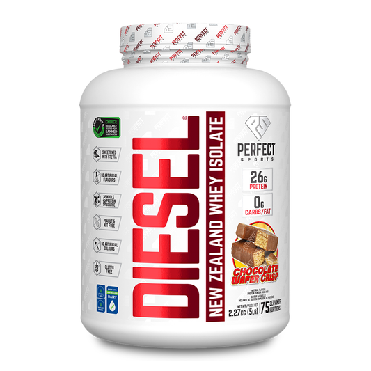 Perfect Sports DIESEL New Zealand Whey Isolate Chocolate Wafer Crisp 5lb