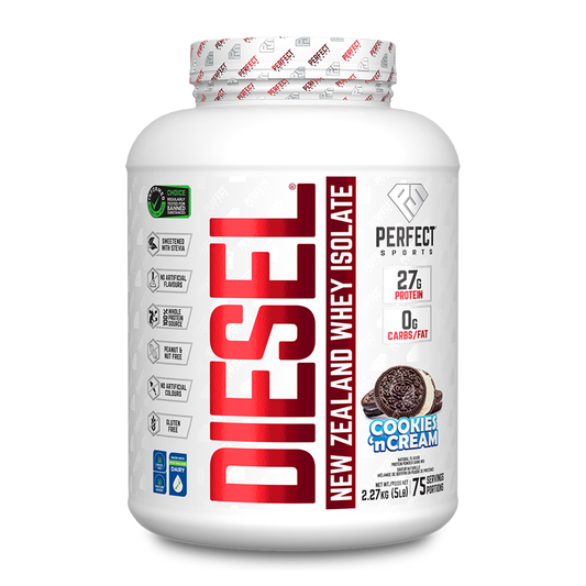 Perfect Sports DIESEL New Zealand Whey Isolate Cookies ‘n Cream 5lb