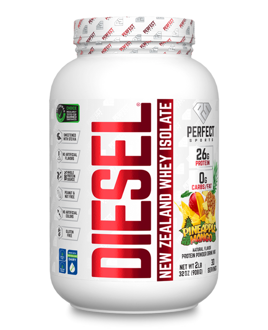 Perfect Sports DIESEL New Zealand Whey Isolate Pinapple Mango 2lb
