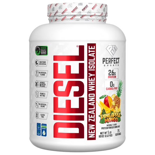 Perfect Sports DIESEL New Zealand Whey Isolate Pineapple Mango 5lb