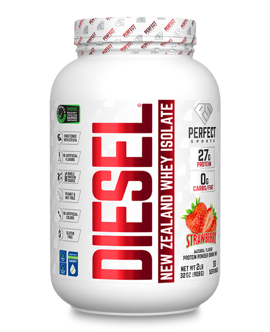 Perfect Sports DIESEL New Zealand Whey Isolate Strawberry 2lb