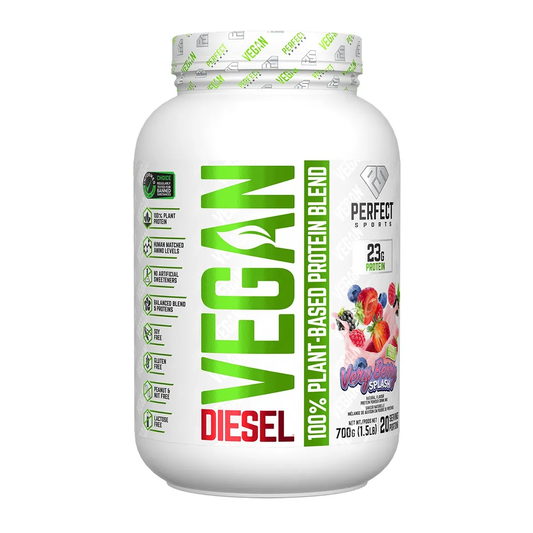 Perfect Sports DIESEL Vegan Plant Based Protein Very Berry Splash 700g