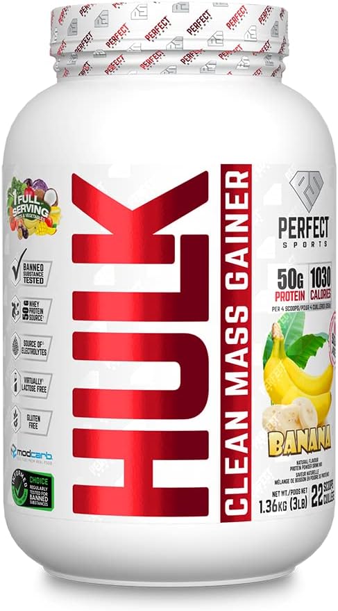 Perfect Sports HULK Clean Mass Gainer Banana 3lb