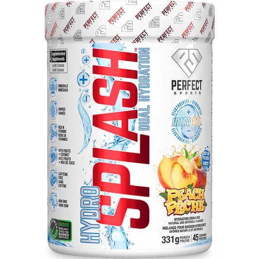 Perfect Sports Hydro SPLASH Dual Hydration Peach   331g