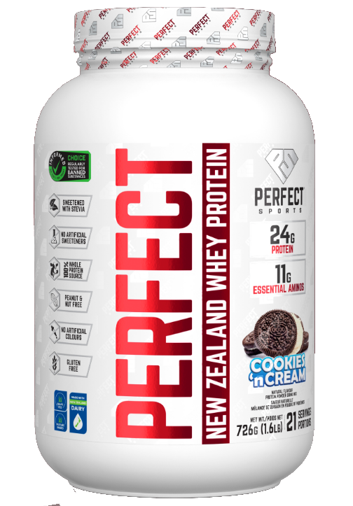 Perfect Sports PERFECT New Zealand Whey Concentrate Cookies ‘n Cream 1.6lb