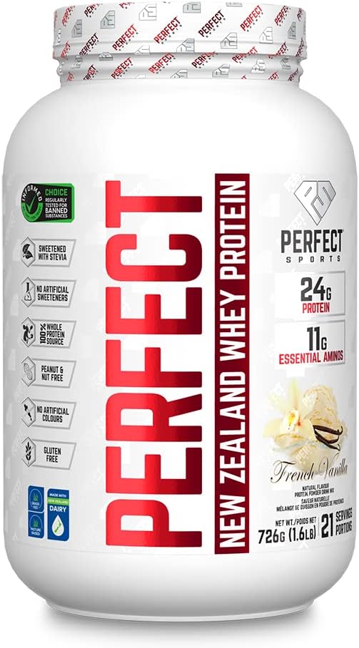 Perfect Sports PERFECT New Zealand Whey Concentrate French Vanilla 1.6lb