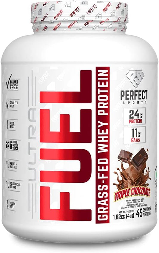 Perfect Sports ULTRA FUEL Grass-Fed Whey Protein Triple Chocolate 4lb