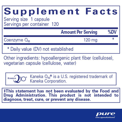 Pure Encapsulations CoQ10 120mg 120 Capsules