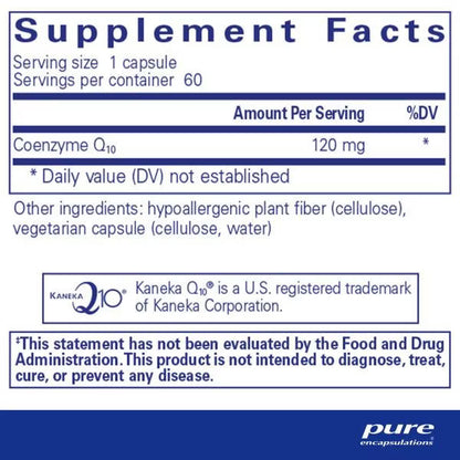Pure Encapsulations CoQ10 120mg 60 Capsules