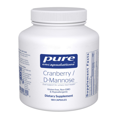 Pure Encapsulations Cranberry/D-Mannose 180 Capsules