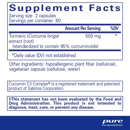 Pure Encapsulations Curcumin 120 Capsules