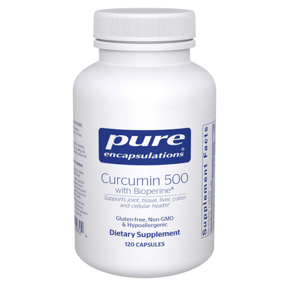 Pure Encapsulations Curcumin 500 with Bioperine 120 Capsules