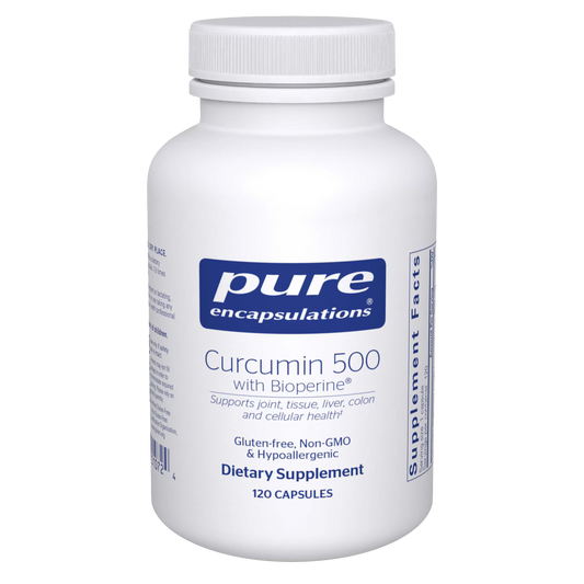 Pure Encapsulations Curcumin 500 with Bioperine 120 Capsules