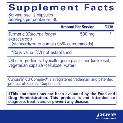 Pure Encapsulations Curcumin 60 Capsules