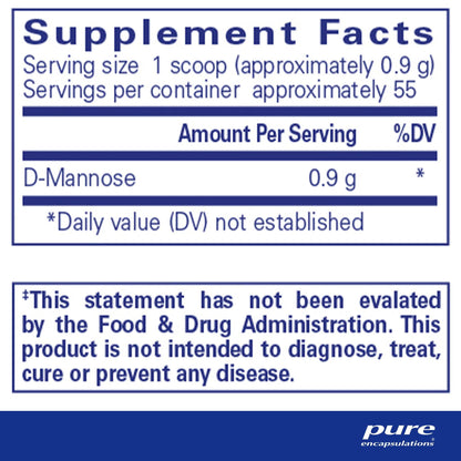 Pure Encapsulations D-Mannose Powder 100g