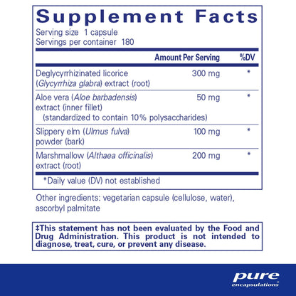 Pure Encapsulations DGL Plus 180 Capsules