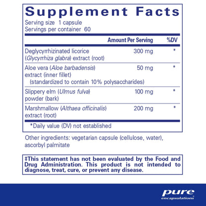 Pure Encapsulations DGL Plus 60 Capsules