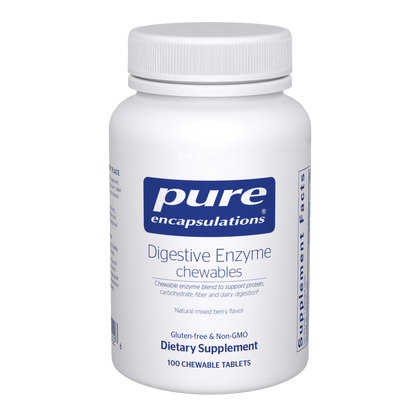 Pure Encapsulations Digestive Enzyme chewables 100 Chewable Tablets