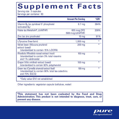 Pure Encapsulations DopaPlus 180 Capsules