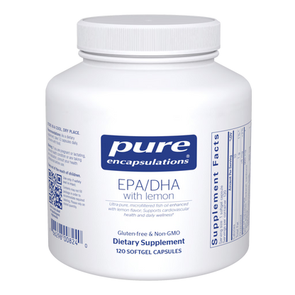 Pure Encapsulations EPA/DHA with lemon 120 Capsules