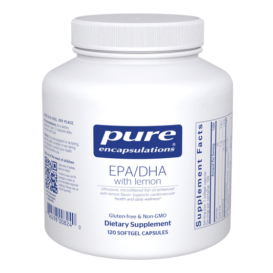 Pure Encapsulations EPA/DHA with lemon 120 Capsules