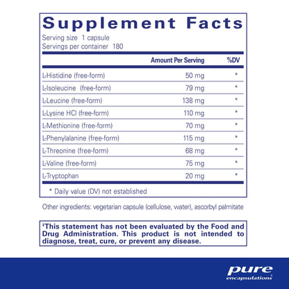 Pure Encapsulations Essential Aminos 180 Capsules