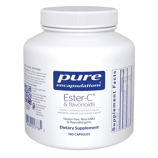 Pure Encapsulations Ester-C & flavonoids 180 Capsules