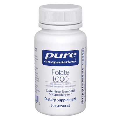 Pure Encapsulations Folate 1000mcg 90 Capsules