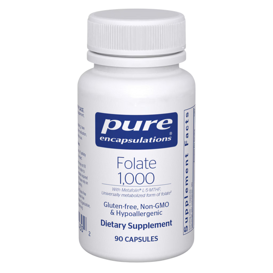 Pure Encapsulations Folate 1000mcg 90 Capsules